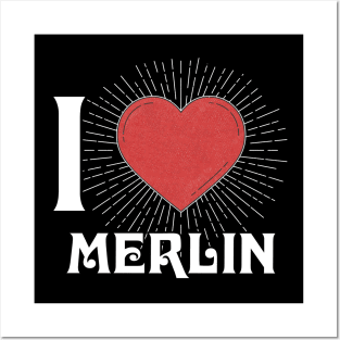 Design Proud Merlin Name Birthday 70s 80s 90s Posters and Art